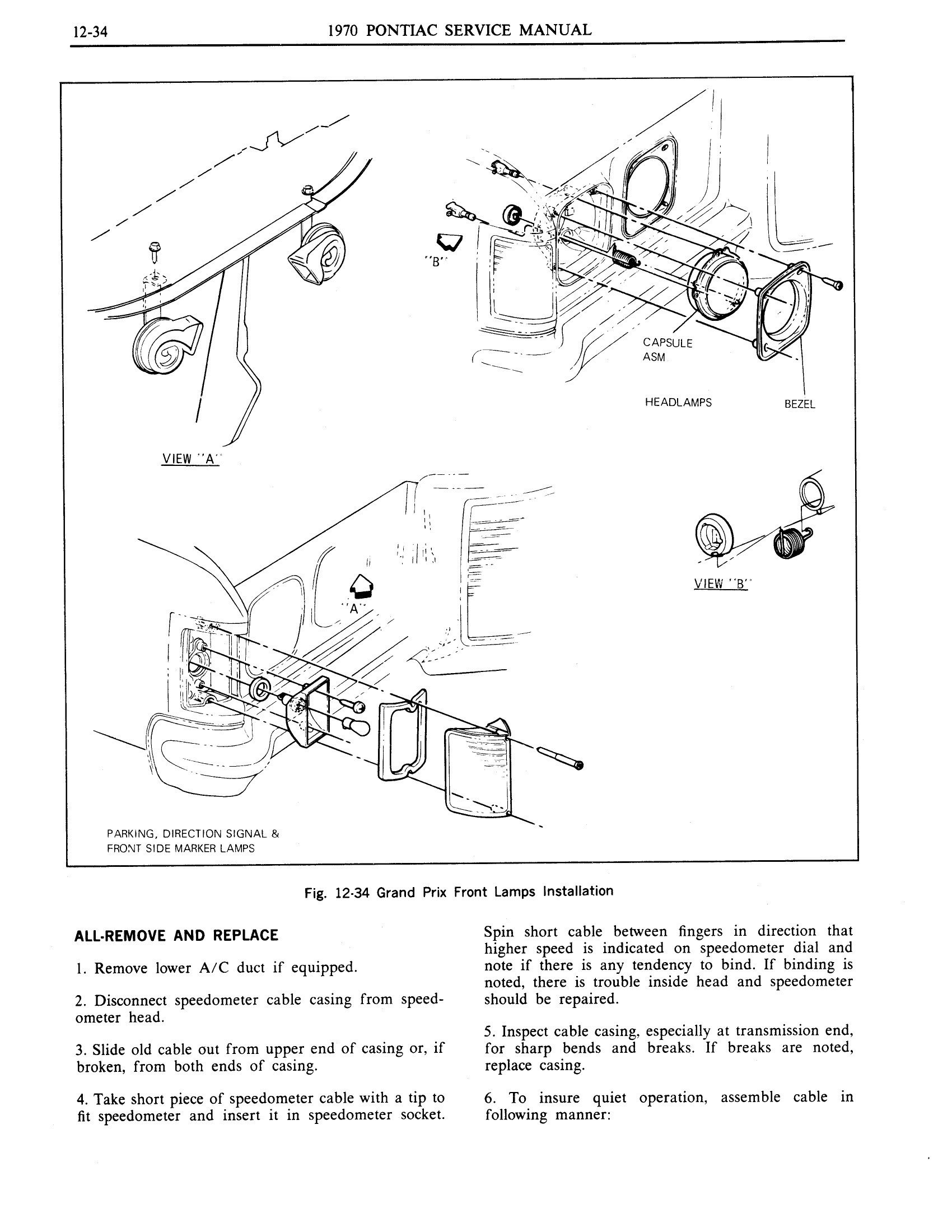 1970 Pontiac Chassis Service Manual - Chassis Electrical Page 34 of 67